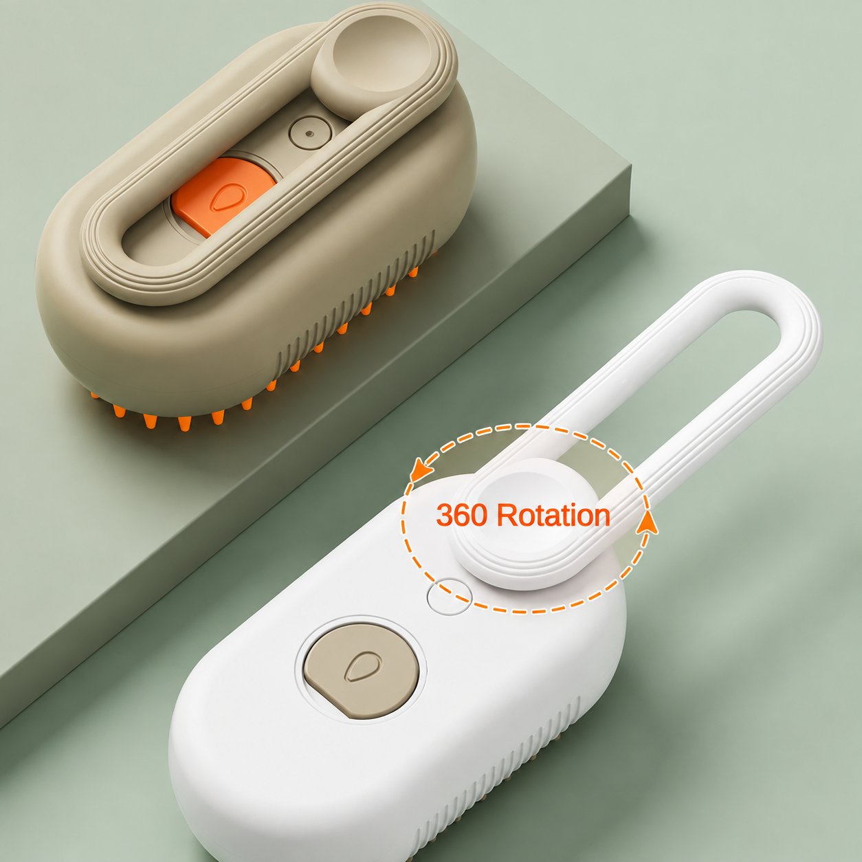 Slendrax Pro™ 3-in-1 Steam Pet Brush — Detangle, De-Shed & Massage