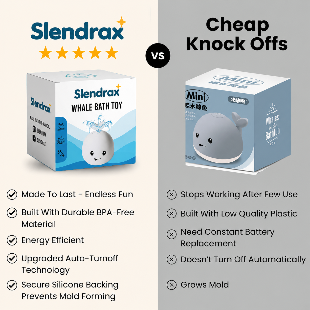 Slendrax™ Whale Bath Toy