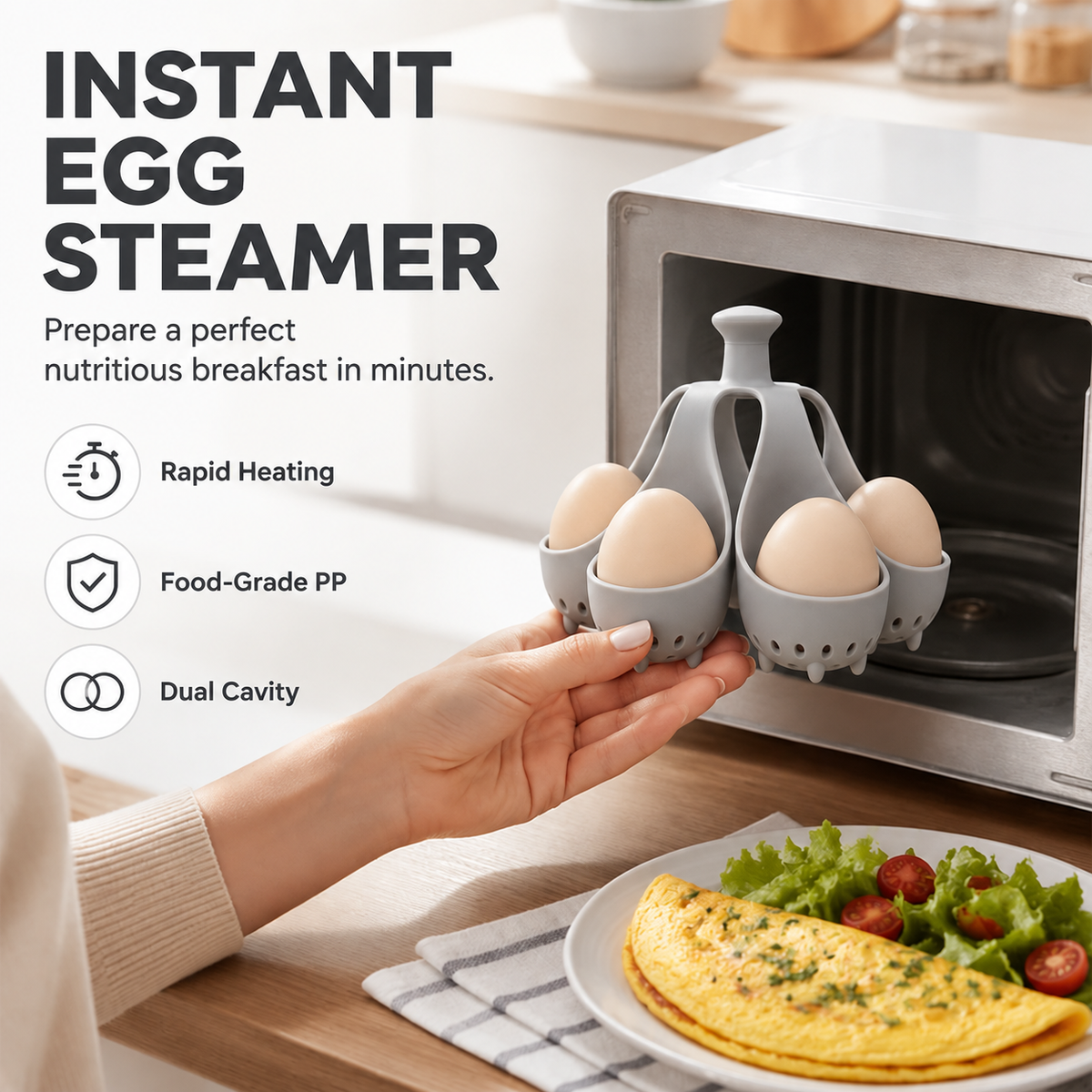 Slendrax Egg Steamer - Perfect Eggs in 2 Mins