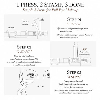 3-in-1 Lower Lash, Eyeliner & Beauty Mark Stamp Kit