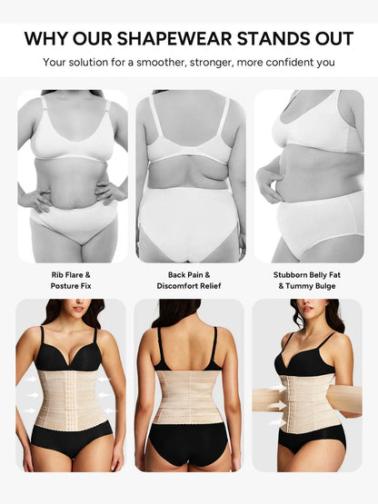 Front Buckle Tummy Control Waist Cincher