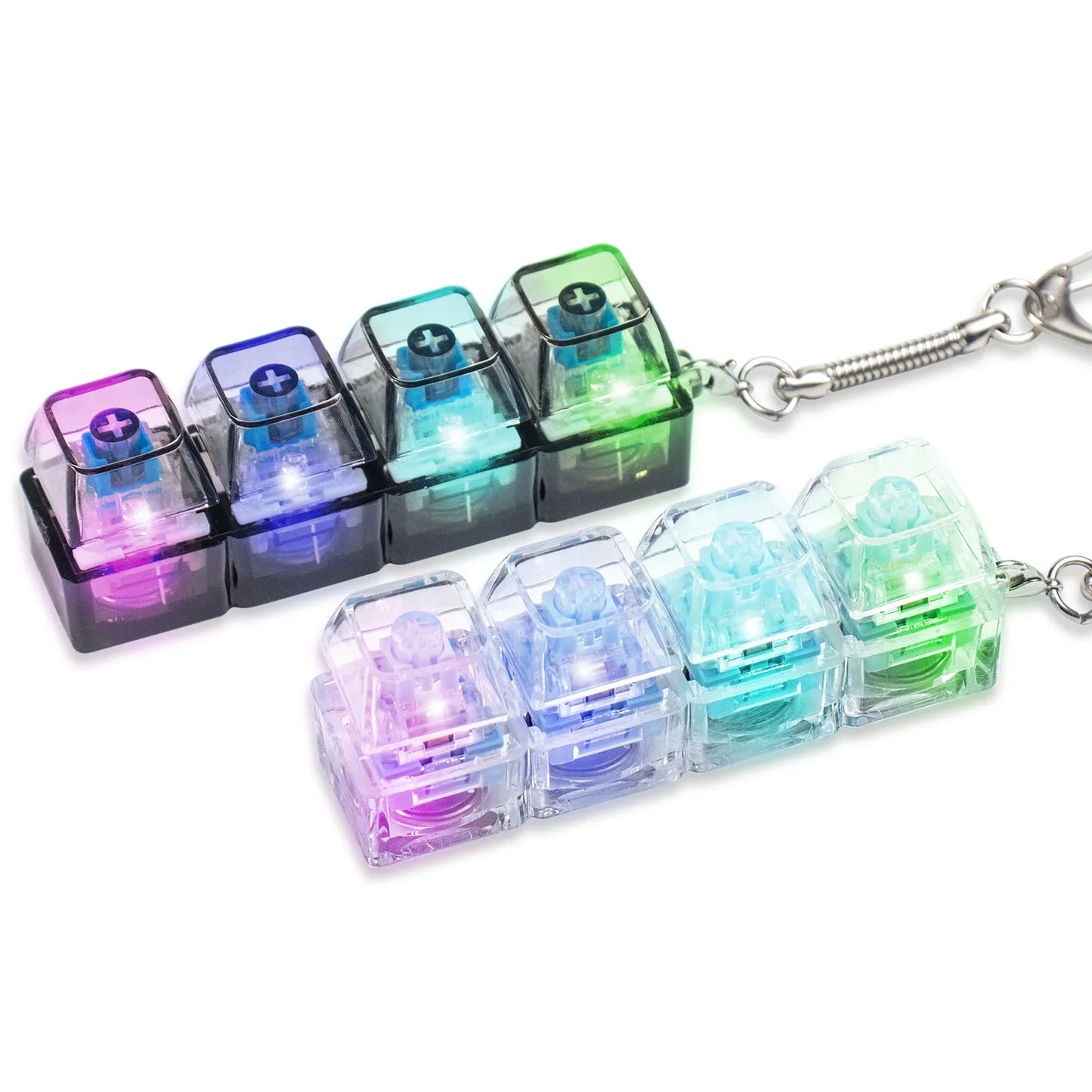 RGB Luminous Keyboard Keychain Stress Relief Toy