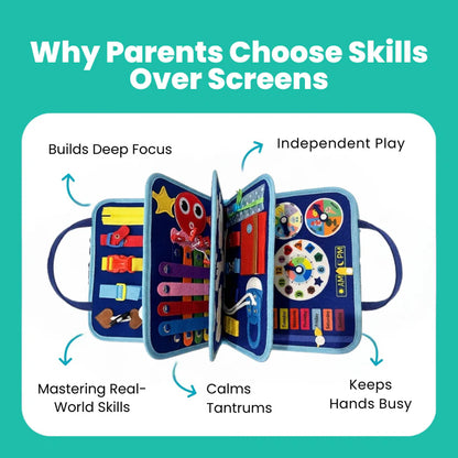 Slendrax™ Montessori Busy Board