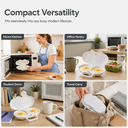Slendrax Microwave Egg Steamer - Perfect Eggs in 2 Mins